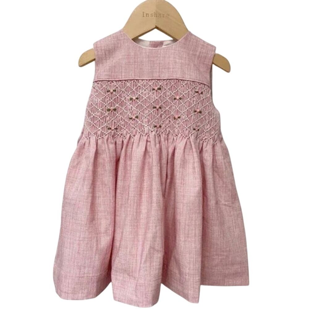 Vestido Infantil Feminino Algodão Mimi Rosa Lenogue size 12-14 months